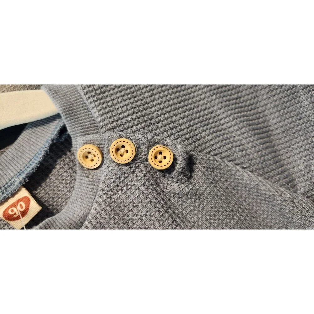 4 Piece Set 12-18 Mo. Blue Baby Boy Shorts Sets Outfits NEW Pockets and Buttons